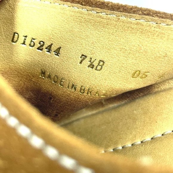 Cole Haan Shoes Womens 7.5 B Tan Amber Suede Devon Clog Mules‎ Heel Bohemian - Picture 12 of 13